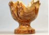 Wooden Candy Bowl Hand Carved Elm Burl Wood